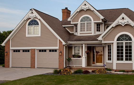 Beautiful custom residential garage doors in Michigan