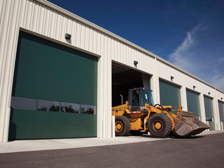 Durable custom commercial garage doors near me