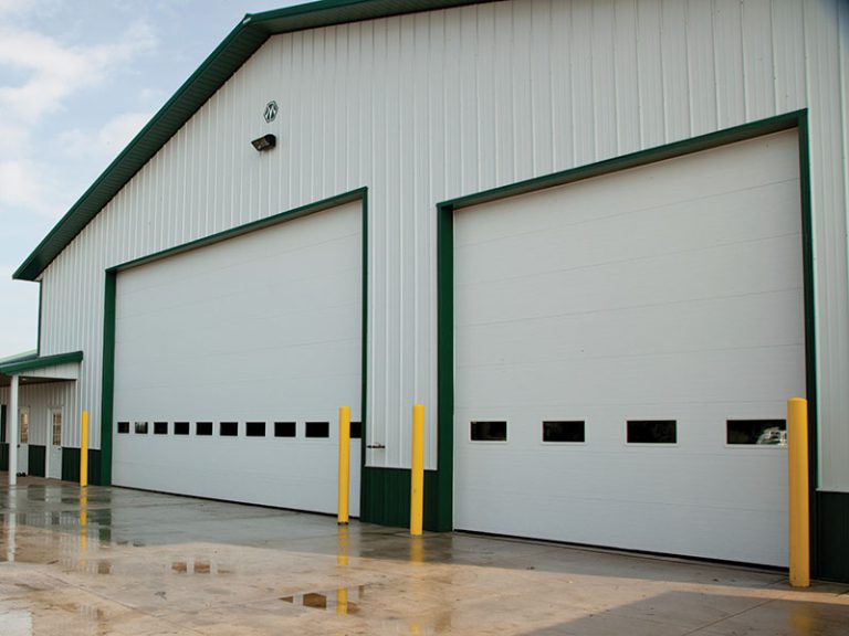 Strong commercial garage door replacement in Michigan