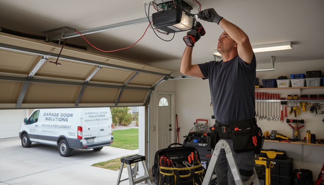 garage door opener repair during residential service